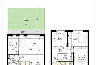Apartament 4 camere | grădină proprie - 14