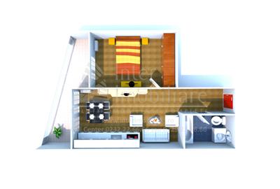 Studio dublu Open Space, Tomis Nord, 58 mp, cod 161588 - 1