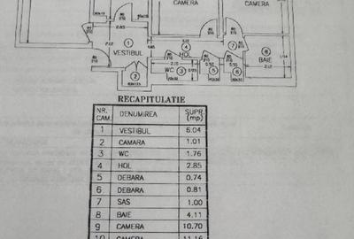 Drumul Taberei, 3 camere decomandat, renovat, etaj 6 din8, vedere, sud - 13