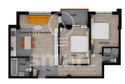Apartament 2 camere BLOC NOU FINISAT Floresti zona Muzeul Apei - 8
