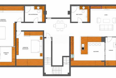 3 camere spatioase I 2 bai I bucatarie mobilata I 4 locuri parcare subterane - 17