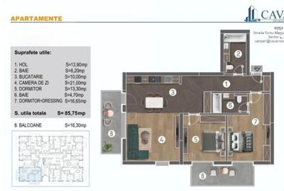 Apartament 3 camere | CAVAR RESIDENCE | LOC PARCARE | OPORTUNITATE - 19
