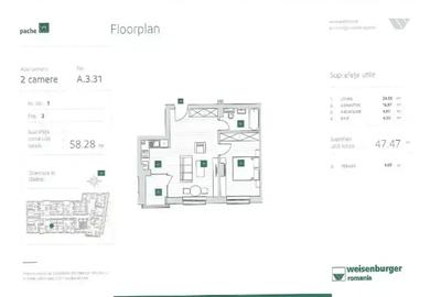 Apartament 2 camere+balcon I  Incalzire in pardoseala| Comision 0%| - 7