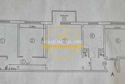Apartament 4 camere / et3/ 63.3mp in zona Alexandru - 7