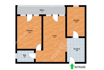 Apartament cu 3 camere decomandate in zona Doamna Stanca Sibiu - 6