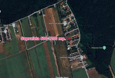 De vanzare teren intravilan intre 500-1200 mp langa padure - 1