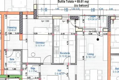 Ap 2 camere 2 bai / dressing 66mp utili 12 min Metrou 1 Dec 1918 - 6