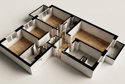 Apartament cu 4 camere | 81,5 mp | 2 bai | 2 Balcoane | Dunavat 14 | De Renovat - 1