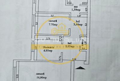 🏠Apartament 3 cam, Decomandat 57mp Rezidential / Comercial 📍Dacia- La bulevard - 8