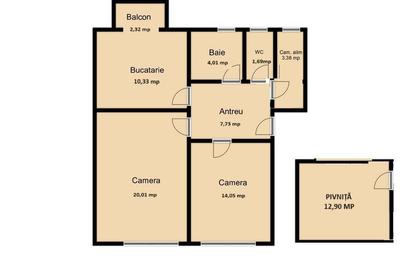 0% comision 2 camere decomandate, orientare Sud, langa Hilton, Central - 8