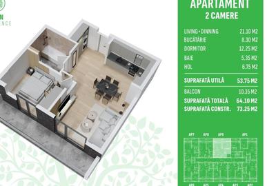 Apartament 2 Camere Otopeni – Libertății| Piscină Privată - 14