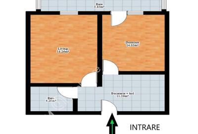 Apartament cu 2 camere decomandate balcon Doamna Stanca Sibiu - 4