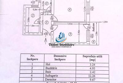 Apartament 2 camere decomandat, etaj 4/4 pod nou, Maratei 1 - 6