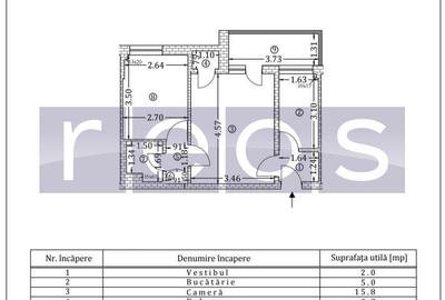 APARTAMENT 2 CAMERE 42MP PIATA AMZEI VICTORIEI ROMANA RENOVAT COMPLET FARA RISK - 8