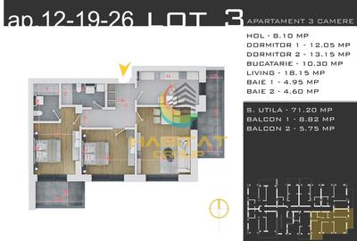 Pallady 3 camere decomandat 86 mp 15 min.metrou N.Teclu - 2