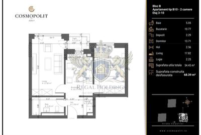 Apartament Modern, 2 Camere 55 Mp, Categorie Lux, Racadau - Brasov - 2