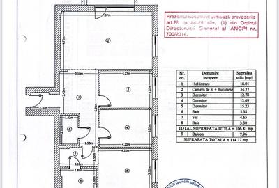 Apartament Premium 3 Camere cu Dressing | 106,81 mp utili | 2 Locuri de Parcare - 10