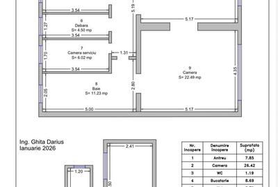 Apartament spatios 3 camere,zona medicina - 2