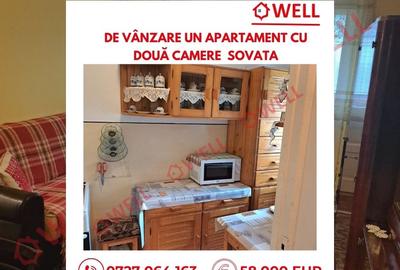 De vânzare un apartament cu două camere sutiat în Sovata, mai exact în cartierul