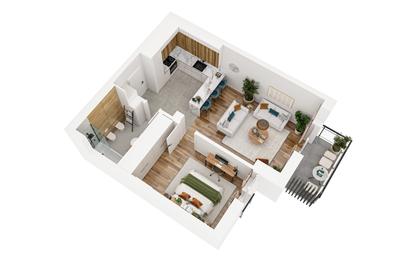 Apartament de 2 camere, ansamblu rezidential nou - 2