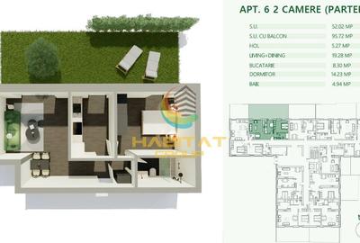 Apartament 2 camere nou Mihai Bravu parter cu curte 44 mp - 9