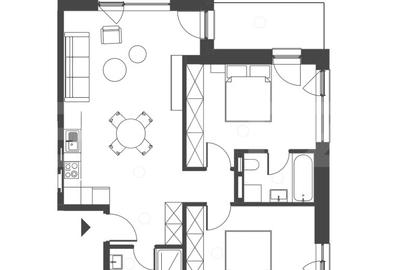 Comision 0 ! Somesului 15, Apartament 3 camere, Semicentral, 70 mp - 2