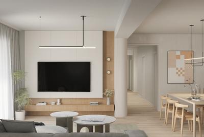 Antracit Coandă - 4 camere+ 3 băi - Bucătărie închisă - Bloc boutique 4 etaje - 12