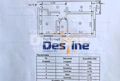 Comision 0% - Apartament 2 camere decomandat 49 mp et. 3 cu balcon și geam baie - 11