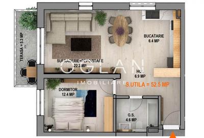 Apartament 2 cam cu parcare subterana, bloc cu lift,  Calea Surii Mici - 4