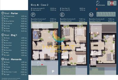L.Rebreanu vila insiruita 5 camere 173 mp + curte 60 mp - 2