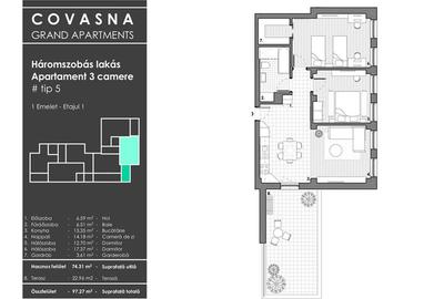 Edificiu cu proiect aparthotel/ plurirezidential, Central, Covasna - 12