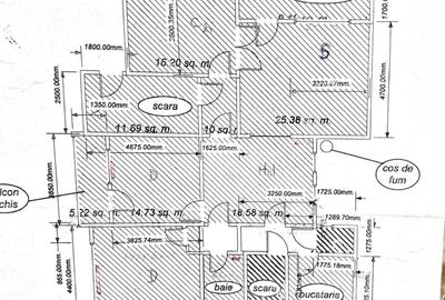 Apartament spatios in vila, etaj 2/2, curte comuna,Primaverii,Televiziune - 17