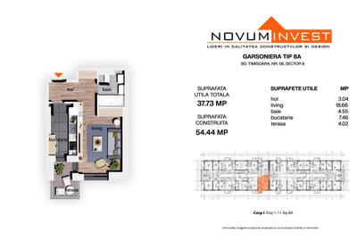 NOU FAZA 4 - NOVUM 56 - Garsoniere Decomandate Bulevardul Timisoara - 7