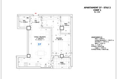 Apartament 2 camere / 2 bai / Otoepni - 1