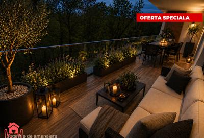 Apartament cu 4 camere semidecomandat în Băneasa