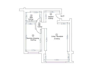 2 CAMERE | PIPERA | IVORY | PARCARE | ROND OMV | NORD - 25