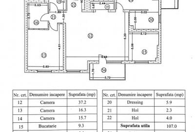 0% | Penthouse 3 camere NOU, decomandat, 119 mp, 2 balcoane  | Atrium - Sișești - 11