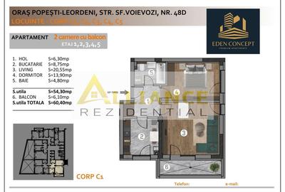Apartament cu 2 camere decomandat în Exterior Sud