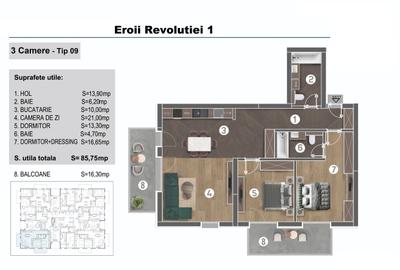 Apartament 3 camere-Imobil 3 etaje-Parcul Tineretului-Metrou Eroii Revolutiei - 2