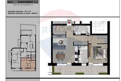 De Vanzare Apartament  2 camere 63 mpu  zona Palatului Baroc - 1
