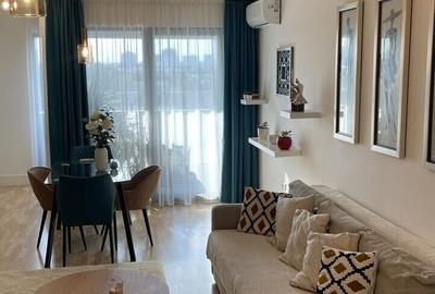 Apartament cu 2 camere semidecomandat, mobilat în Barbu Văcărescu