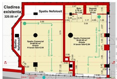 Spațiu comercial, 42 mp în P-ța Mihai Viteazul