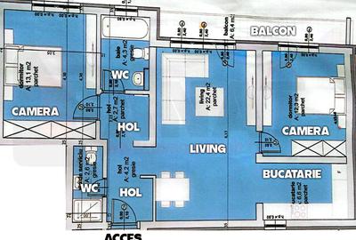 Ocazie: Ap. NOU, prima utilizare, 3cam., 2 bai, balcon, parcare |VIDEO - 2