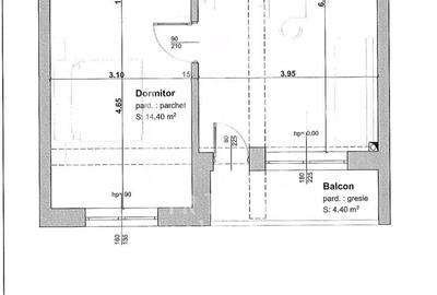 Apartament 2 camere - 46,20 mp. si balcon de 4,40 mp - Loc de parcare - 2