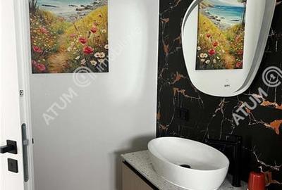 Penthouse 3 camere 2 bai parcare mobilat complet Turnisor Sibiu - 14