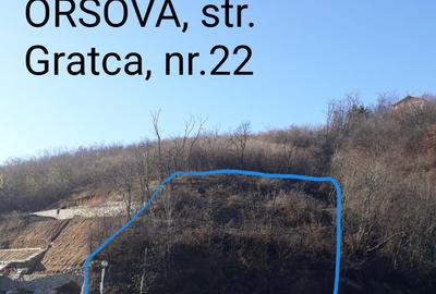 Teren intravilan, 920 mp, fs 26 m, în Orșova, pe malul Dunării, comision 0% - 1