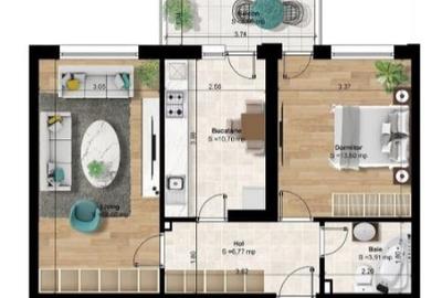 OFERTA LUNII 2 camere decomandate 59-65 mpu la doar 5 min de parc si metrou - 5