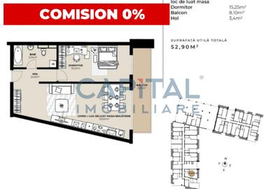 Apartament 2 camere Marasti cu parcare subterana - 1