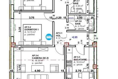 Proiect Nou - Tatarasi, doar 8 apartamente, 3 camere  82MP - 4