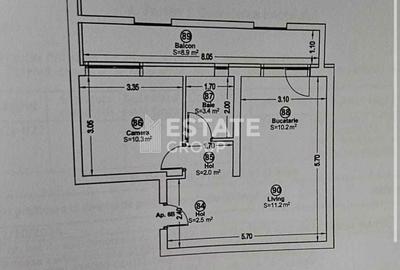 Apartament cu 2 camere in Giroc complet mobilat si utilat - 14